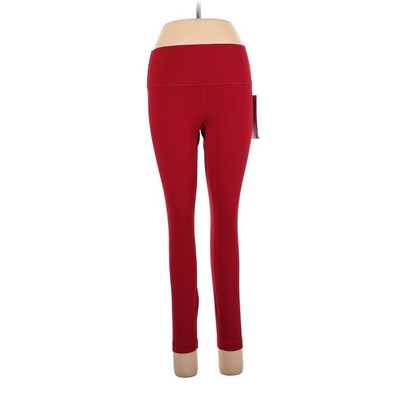 LULULEMON ATHLETICA Dark Red Wunder Under HR 7/8 Tight *LNY Leggings - US 10 - Picture 1 of 8